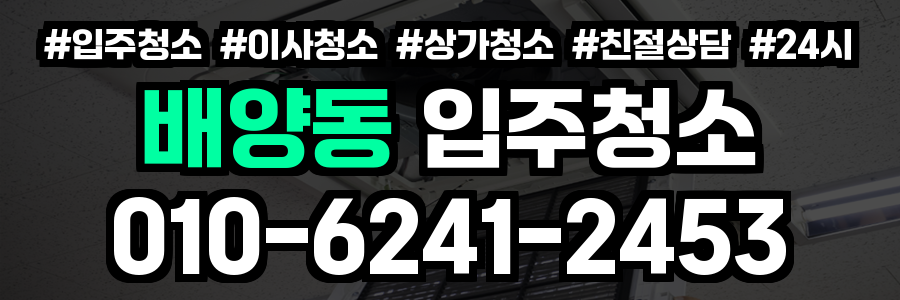 배양동 입주청소
