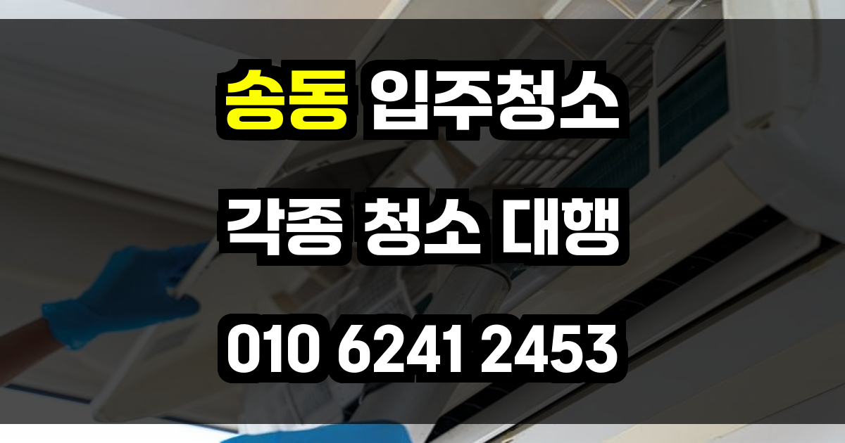 송동 입주청소