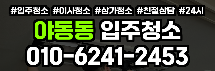 야동동 입주청소