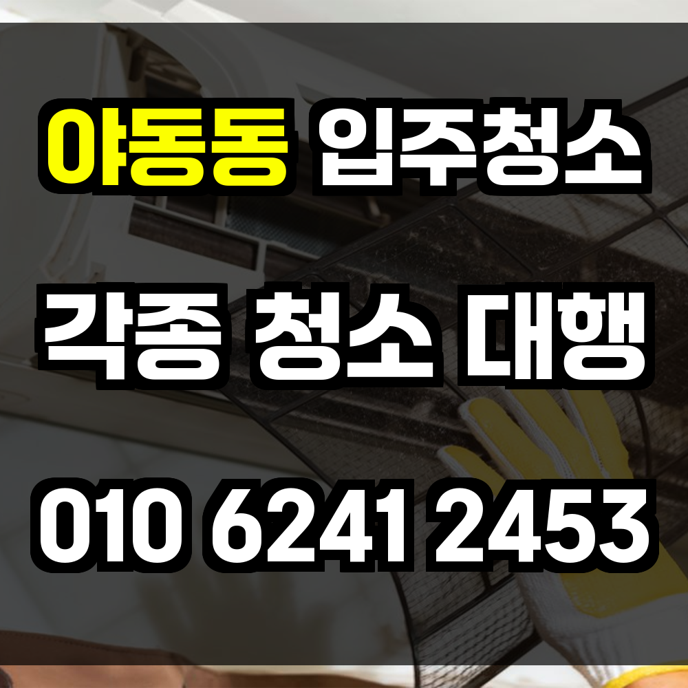 야동동 입주청소