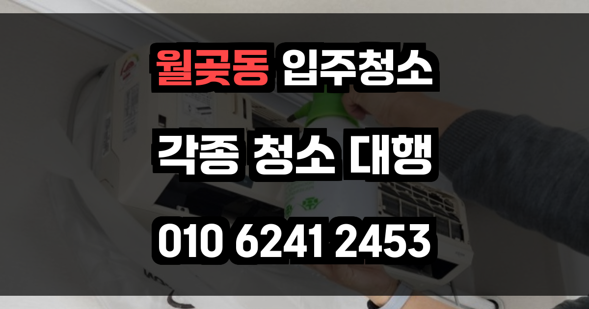 월곶동 입주청소
