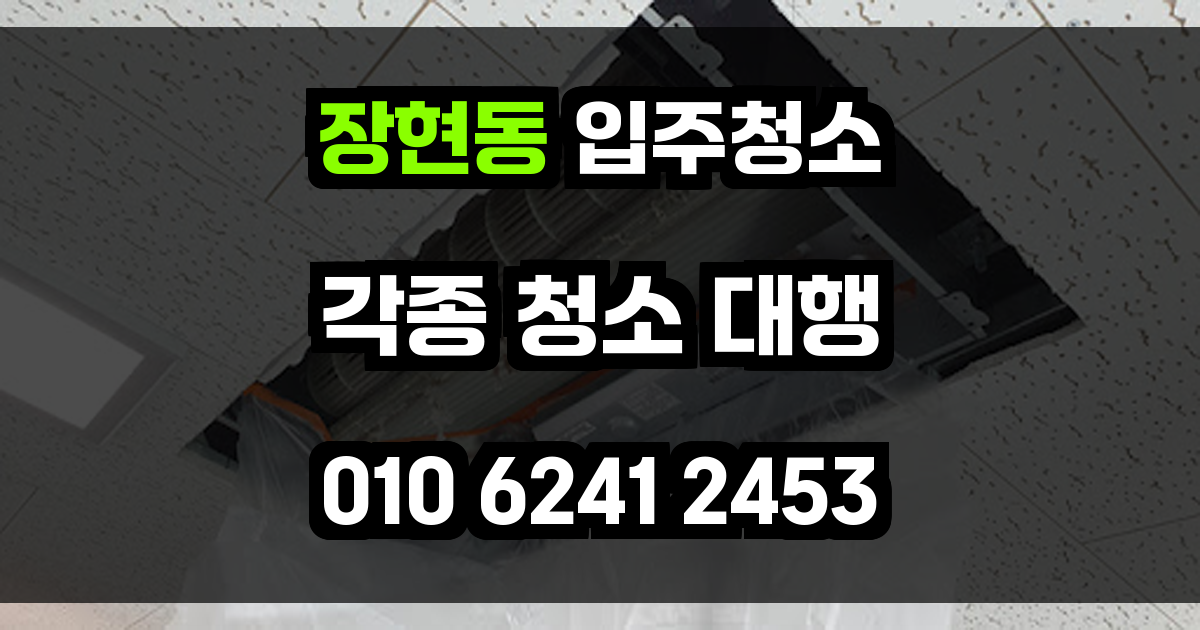 장현동 입주청소
