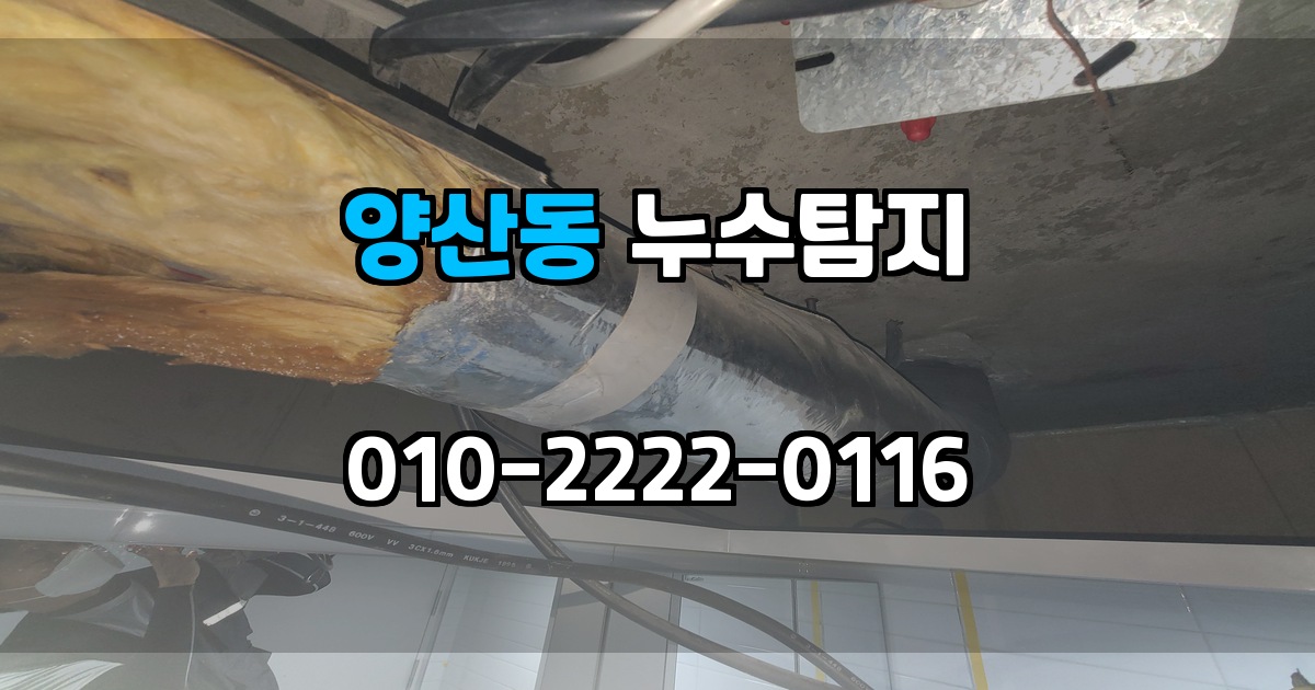 양산동 누수탐지