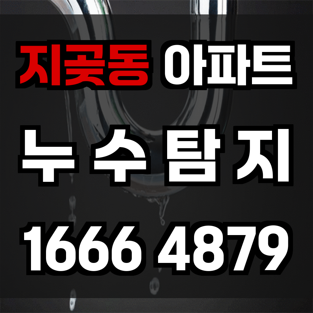 지곶동 아파트 누수탐지 신속 정확하게 해결