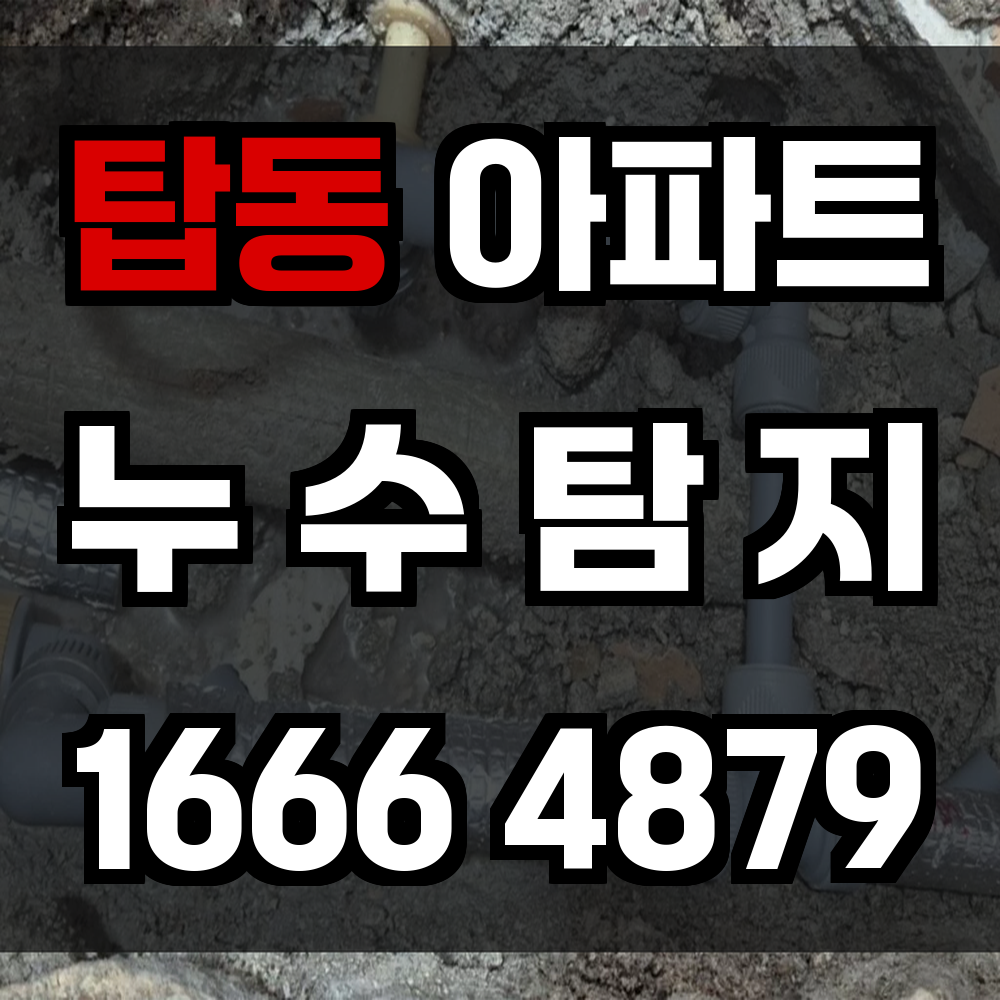 탑동 아파트 누수탐지 비파괴 진단으로 원인 정확히 해결