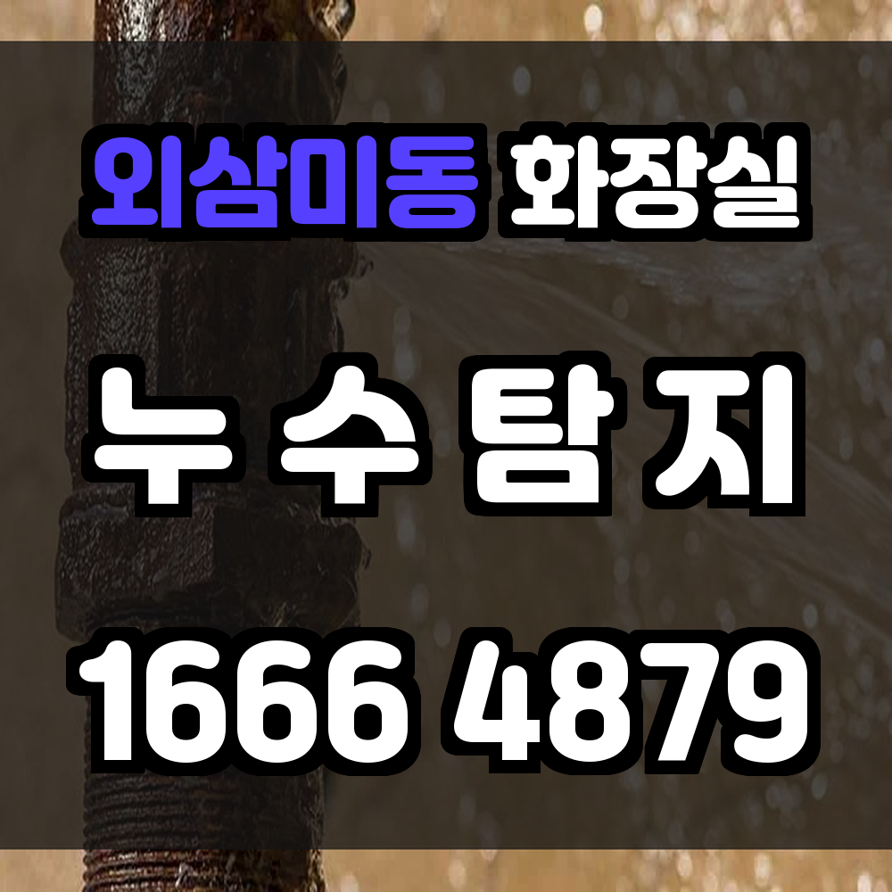 외삼미동 화장실 누수탐지 빠르고 정확한 진단으로 구조물 피해 사전 차단