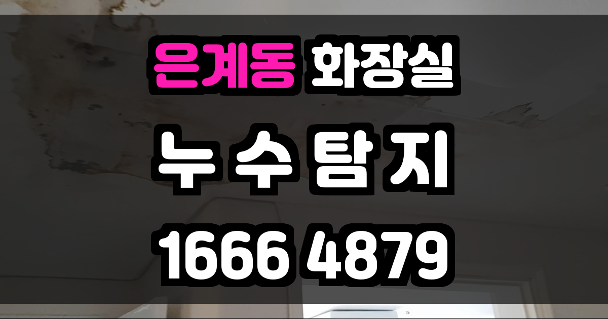 은계동 화장실 누수
