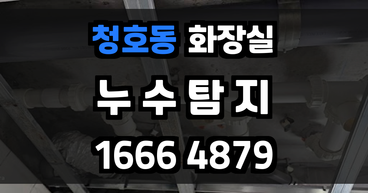 청호동 화장실 누수