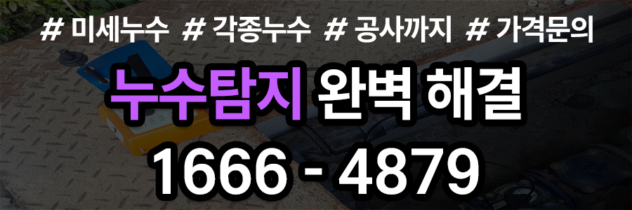 누수탐지 비용