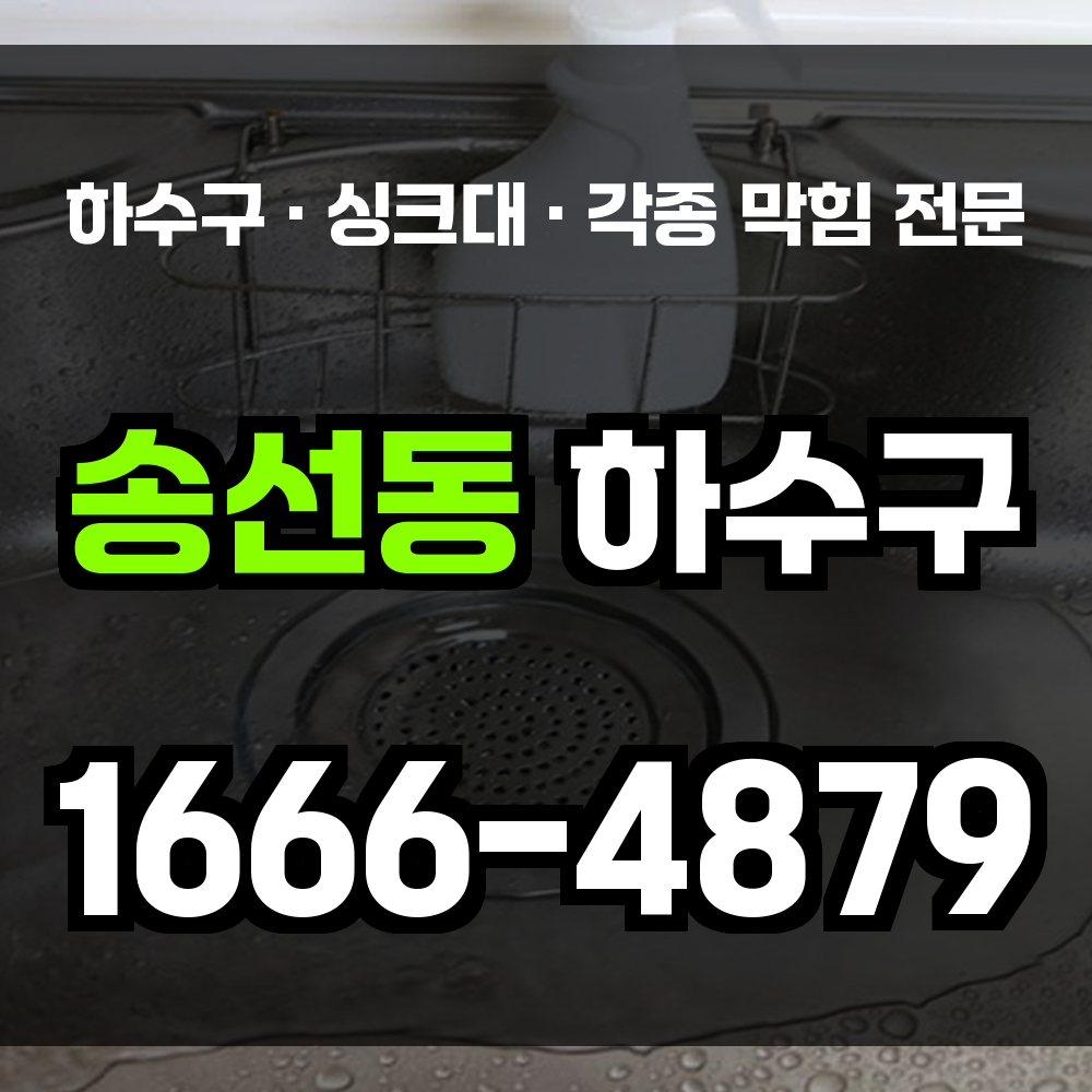 송선동 하수구막힘