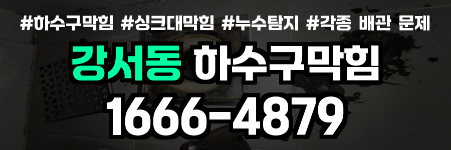 강서동 하수구 막힘