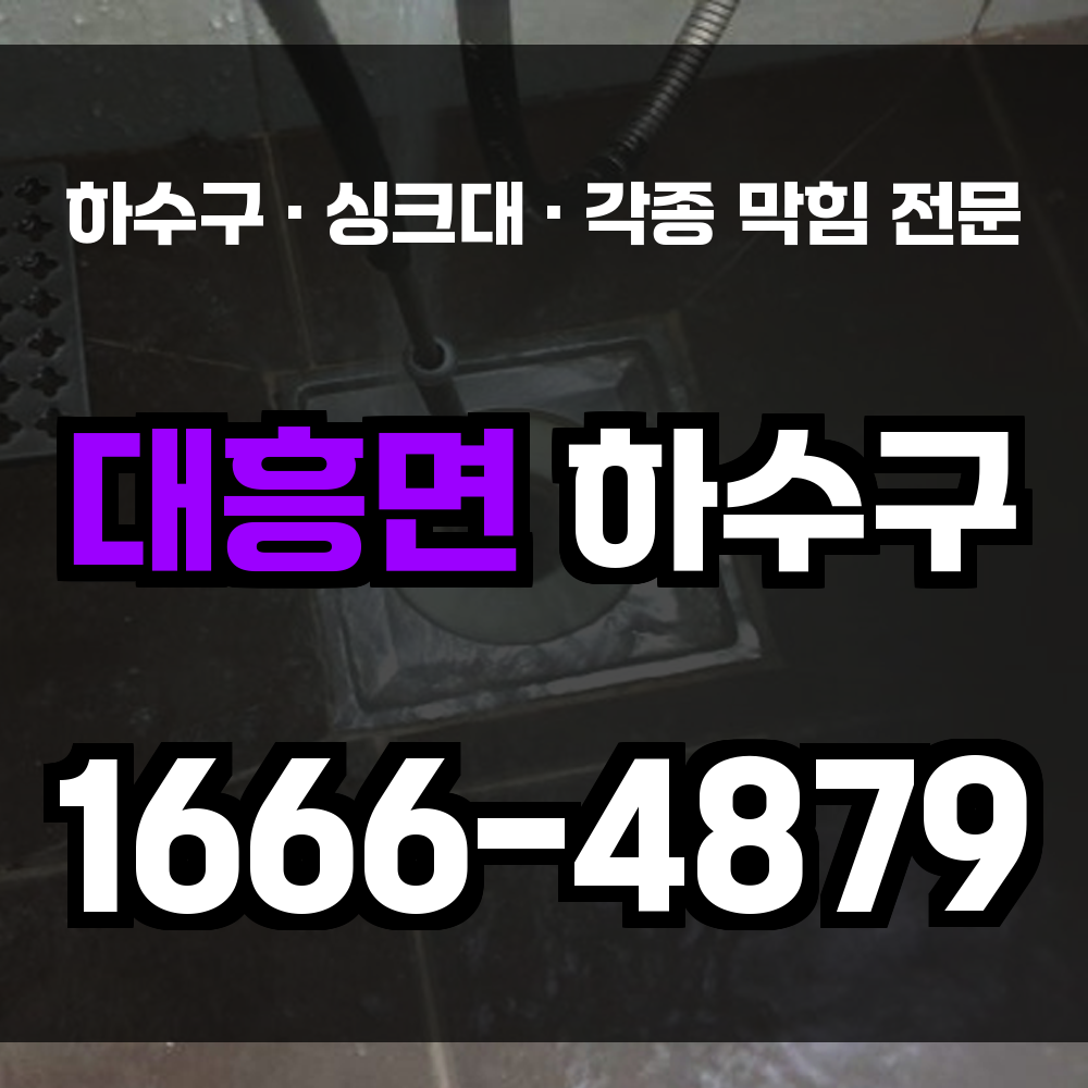 대흥면 하수구 막힘