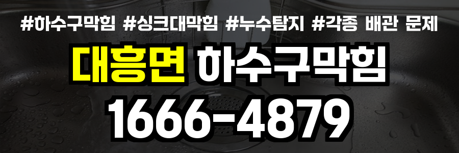 대흥면 하수구 막힘