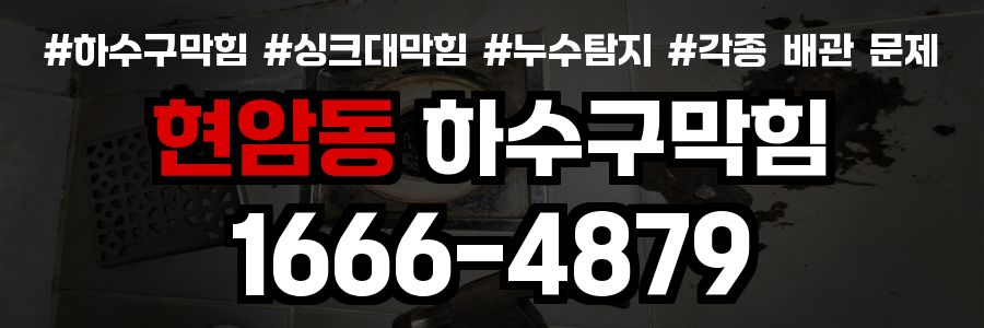 현암동 하수구 막힘