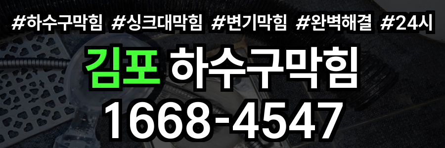 김포 하수구막힘