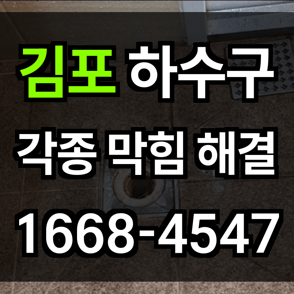 김포 하수구막힘