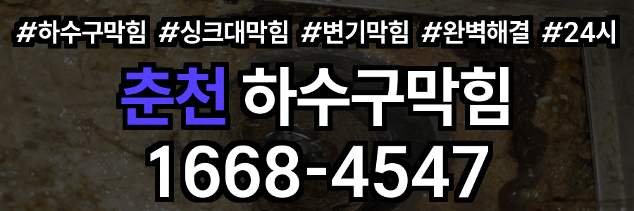 춘천 하수구막힘