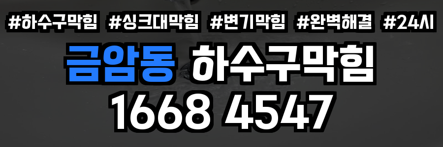 금암동 하수구막힘