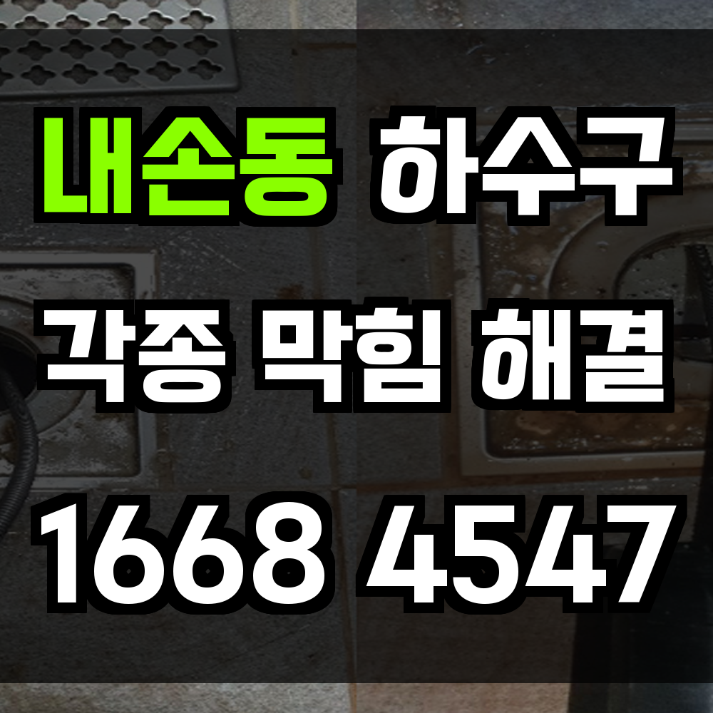내손동 하수구막힘