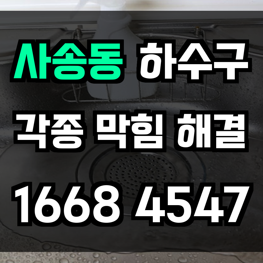 사송동 하수구막힘