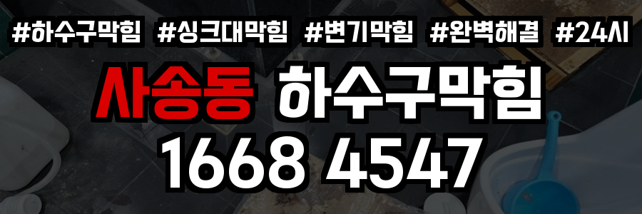 사송동 하수구막힘