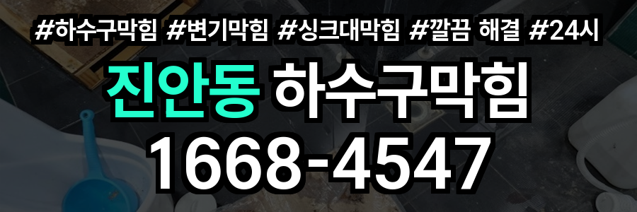 진안동 하수구막힘