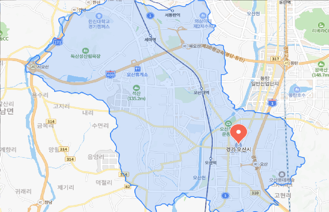 오산 크레인 서비스 지역