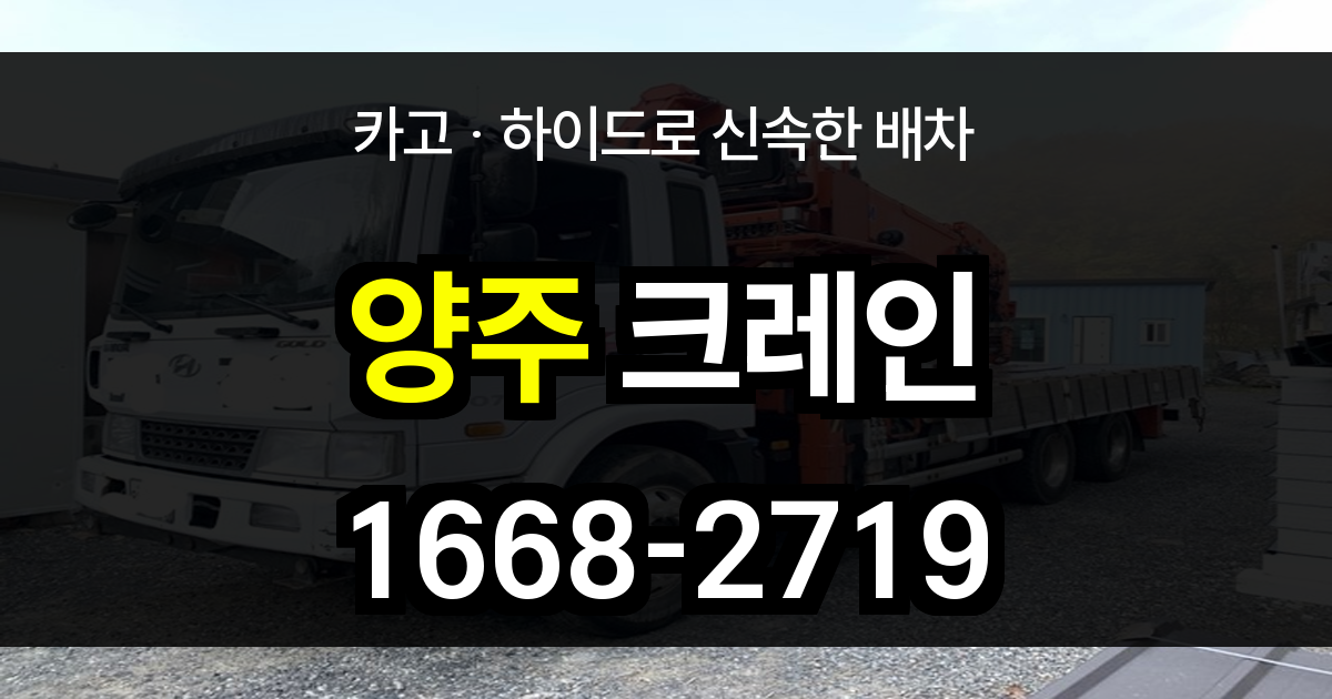 양주 크레인