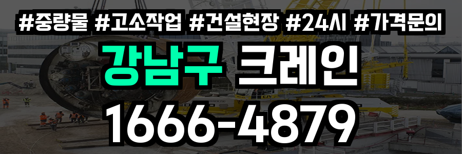 강남구 크레인 비용
