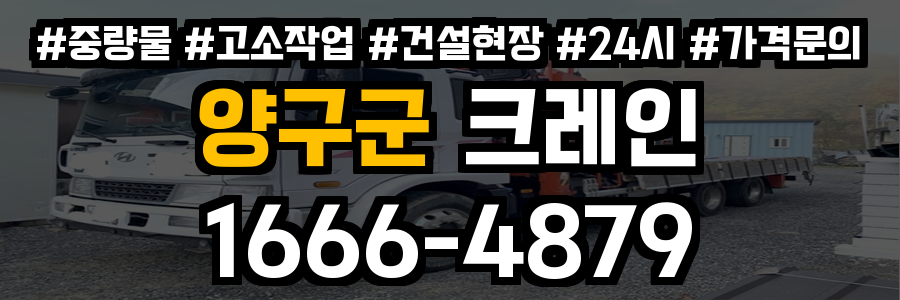 양구군 크레인 비용