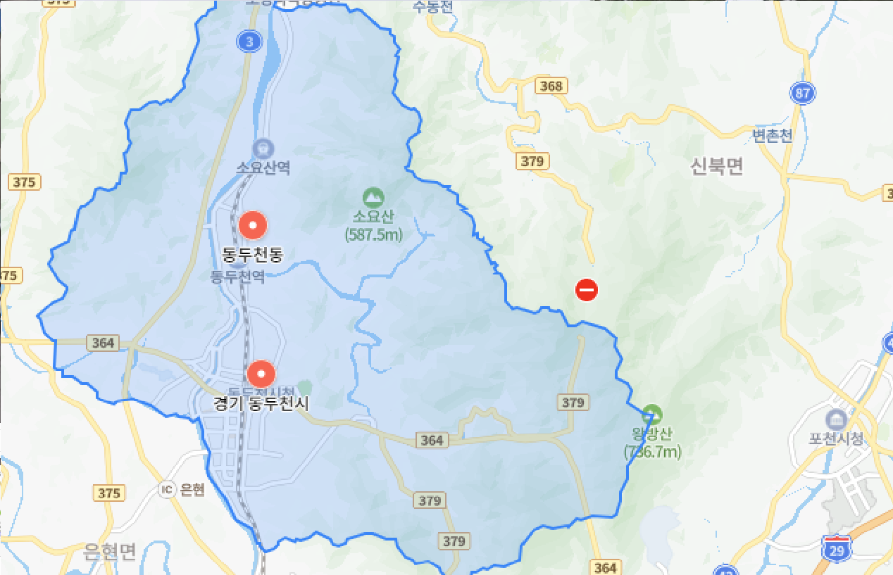 동두천 화환배달 서비스 지역