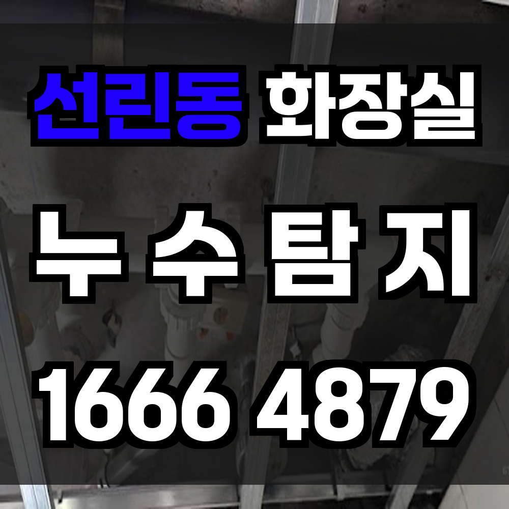 선린동 화장실 누수탐지 빠르고 정밀한 진단