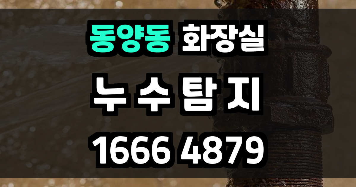 동양동 화장실 누수