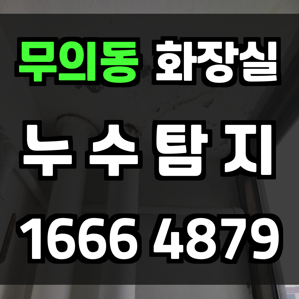 무의동 화장실 누수탐지로 해양 기후 피해 예방