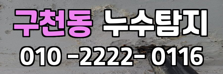 구천동 누수탐지 비용