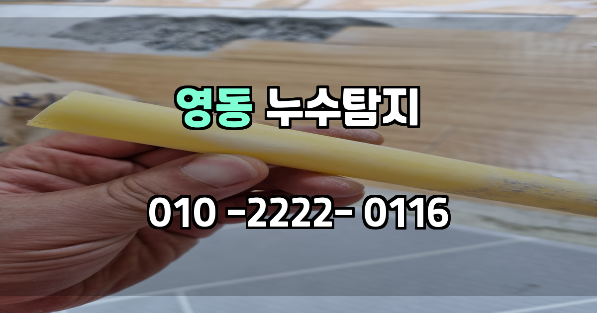 영동 누수탐지