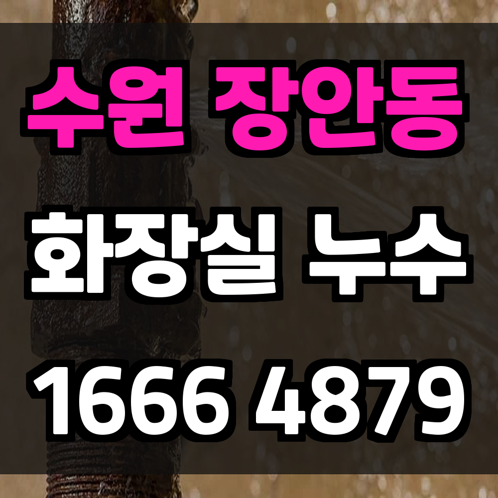 수원 장안동 화장실 누수