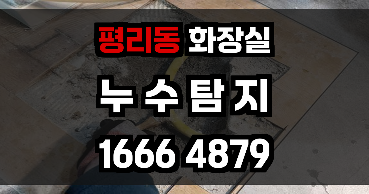 평리동 화장실 누수