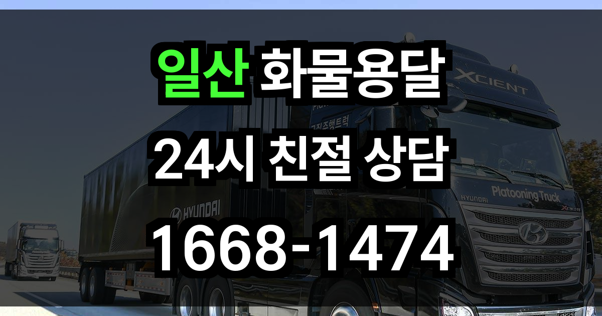 일산 화물 용달