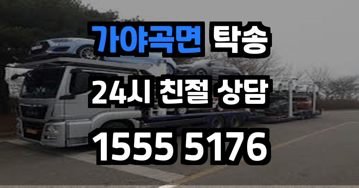 가야곡면 탁송