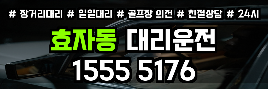 효자동 대리운전