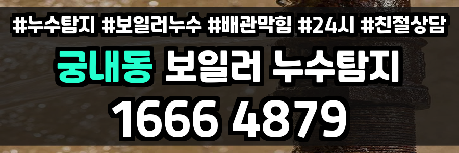 궁내동 보일러 누수
