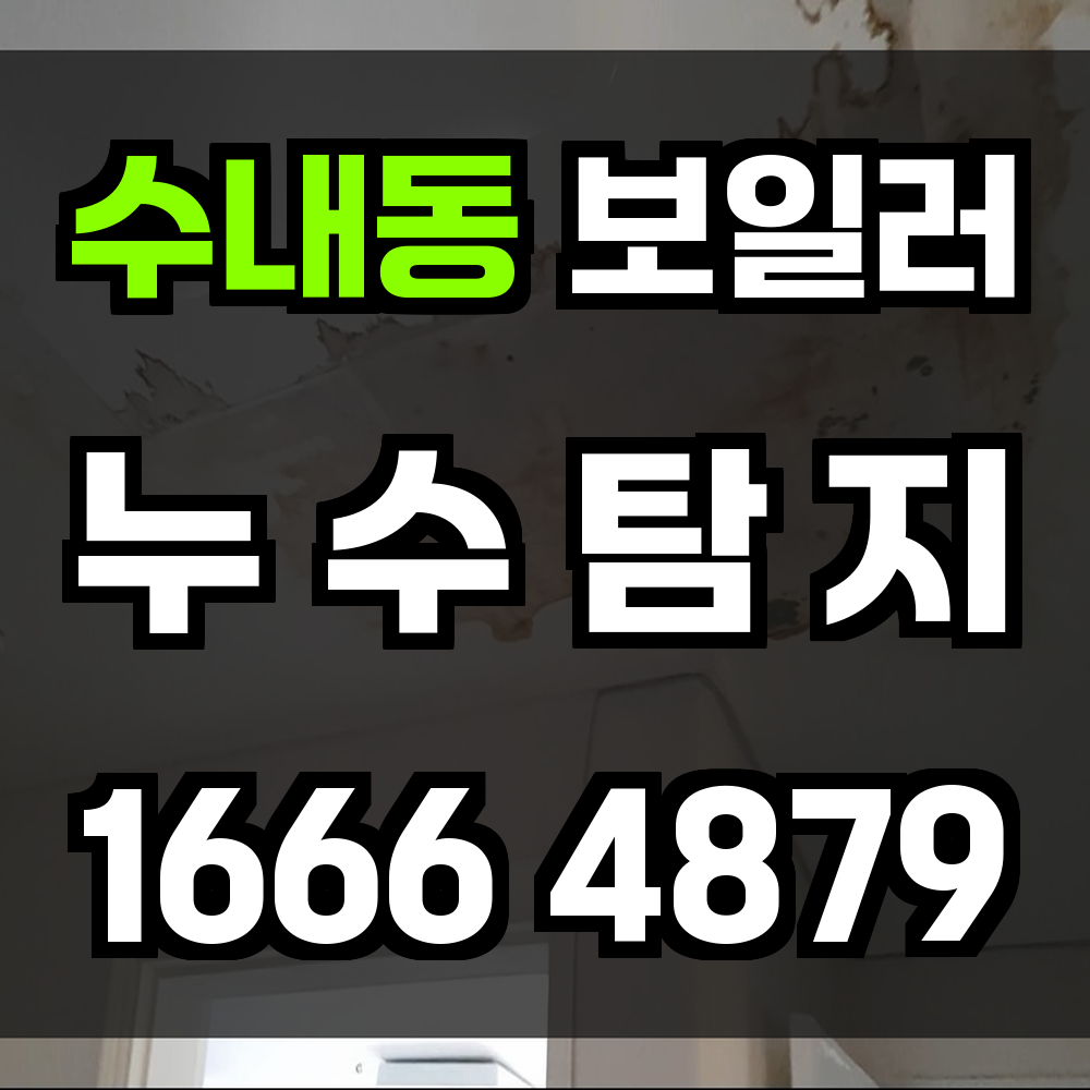 수내동 보일러 누수