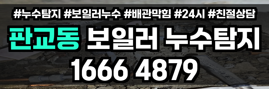 판교동 보일러 누수
