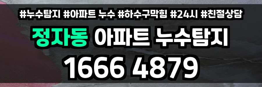 정자동 아파트 누수