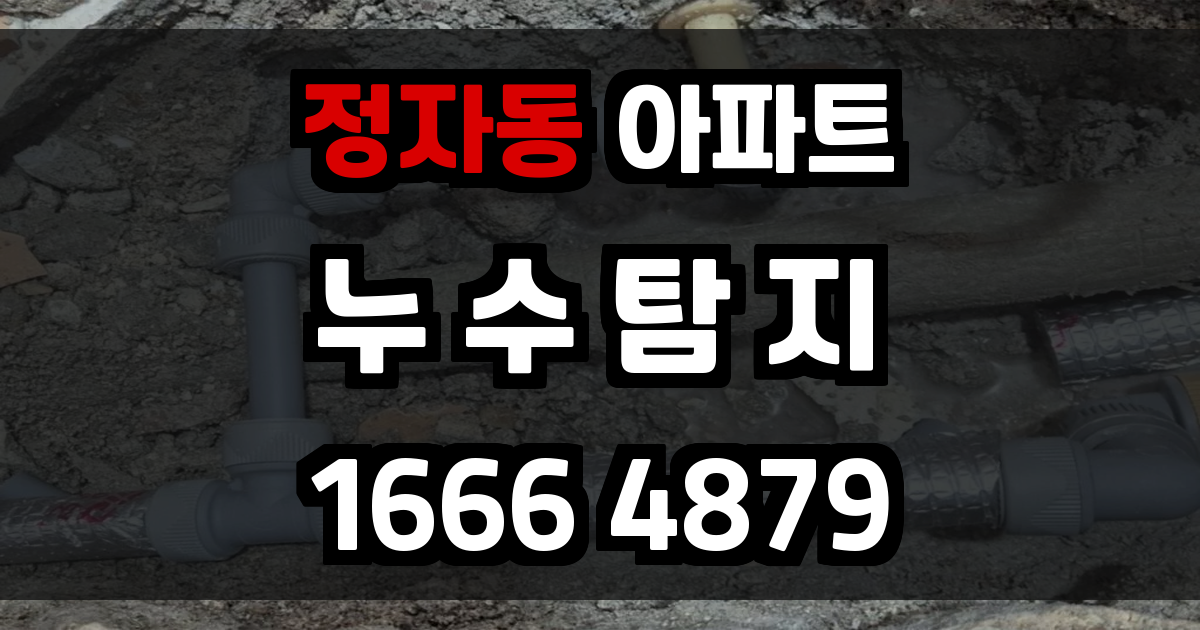 정자동 아파트 누수