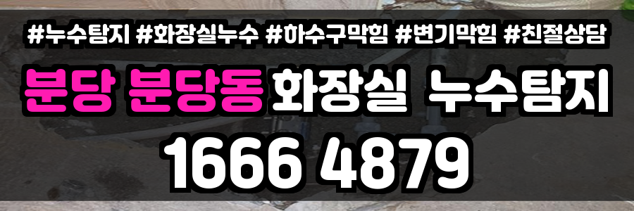 분당 분당동 화장실 누수