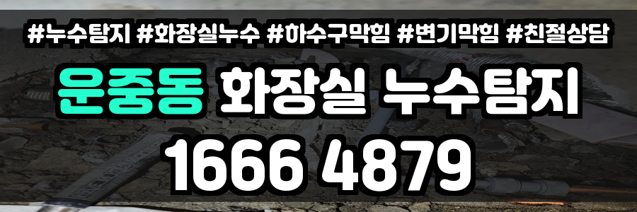운중동 화장실 누수