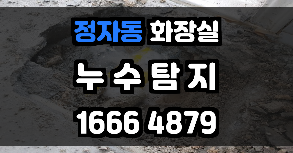 정자동 화장실 누수