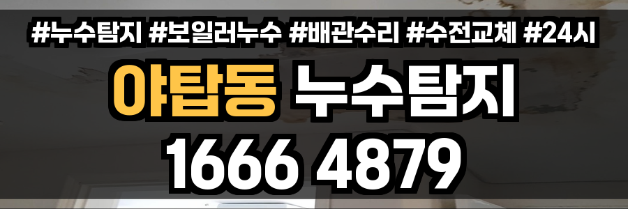 야탑동 누수탐지